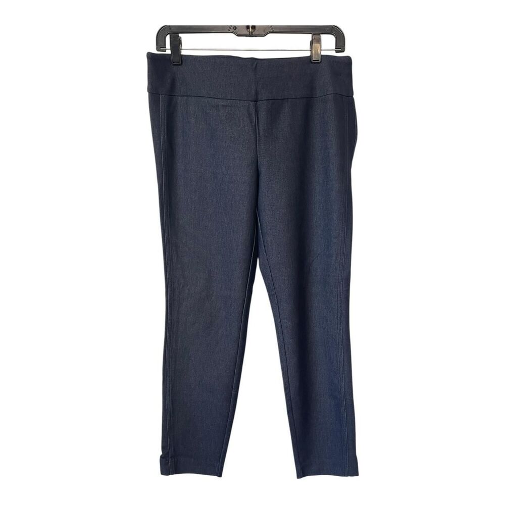 7th Ave NY&CO Women’s Dark Navy Shimmery Skinny Pant Leggings Medium